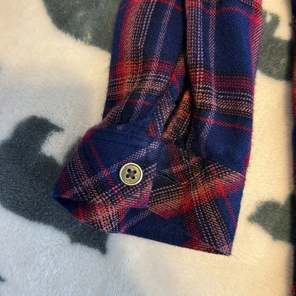 Cloth & Stone Anthropologie plaid button down long sleeve - Picture 6 of 6